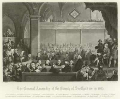 スコットランド教会総会、1783 作： English School
