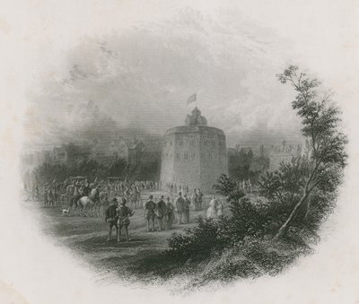 グローブシアター、バンクサイド、1593年 作： English School