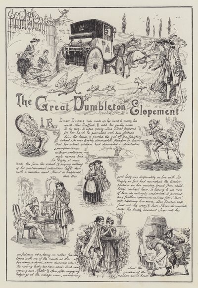 The Great Dumbleton Elopement (彫刻) 作： English School