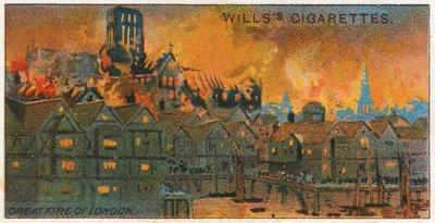 ロンドンの大火、1666 作： English School