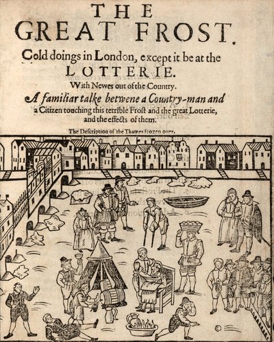 グレートフロスト、ロンドン、1608年 作： English School