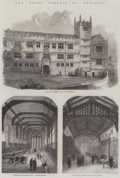 The Great Schools of England（イングランドの偉大な学校）」（エングレービング 作： English School