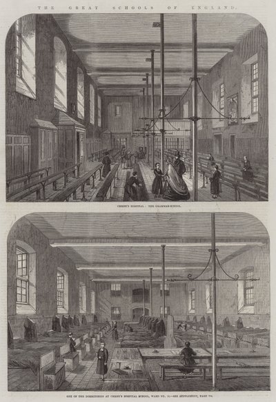 The Great Schools of England（イングランドの偉大な学校）」（エングレービング 作： English School