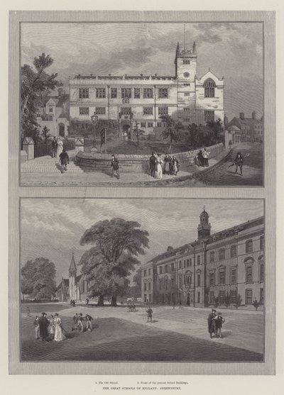 The Great Schools of England, Shrewsbury (彫刻) 作： English School