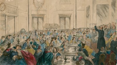 Great Social Evil：Midnight meeting、St Jamess Hall、Regent Street、London 作： English School