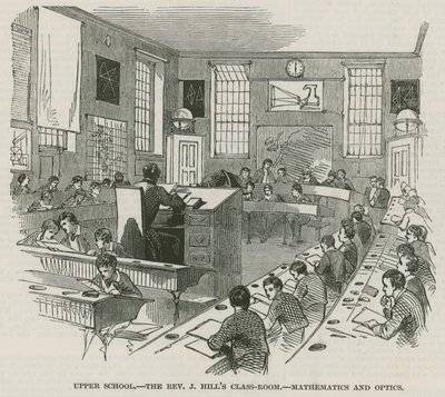 グリニッジ王立病院。アッパースクール：牧師のJヒルズ教室 作： English School