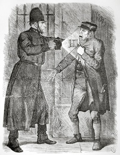 パンチ』誌1869年4月8日号に掲載された「常習犯」の治療法(彫刻) 作： English School