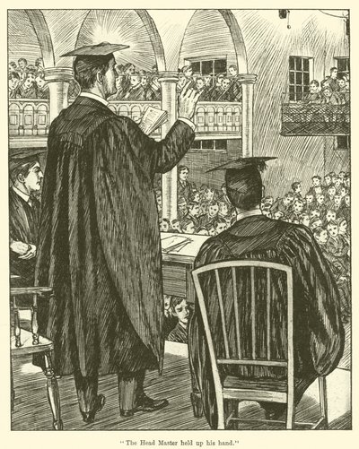"The Head Master held up his hand"(刻印) 作： English School