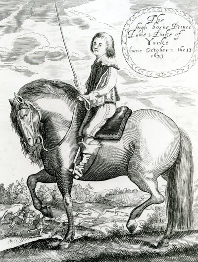 ヨークの高貴な王子ジェームズ・デューク、1640-50 作： English School