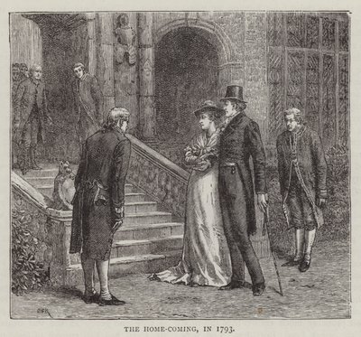 1793年の "The Home-Coming "の様子（エングレーヴィング 作： English School