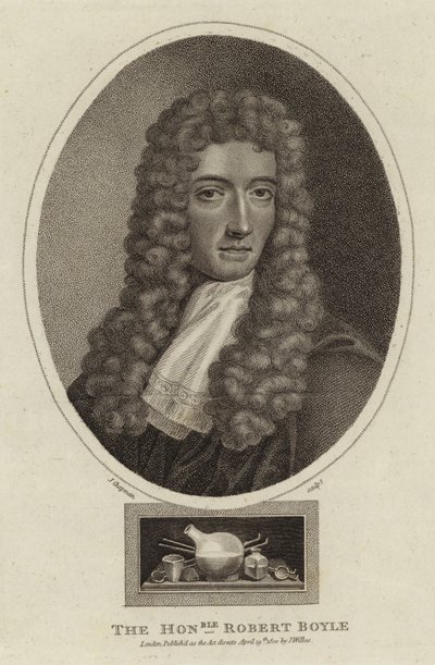 名誉あるロバート・ボイル（1627-1691） 作： English School