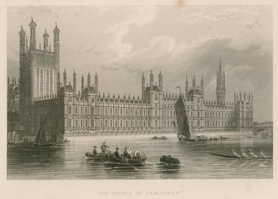 国会議事堂、ウェストミンスター宮殿、ロンドン 作： English School