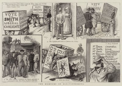 The Humours of Electioneering (版画) 作： English School