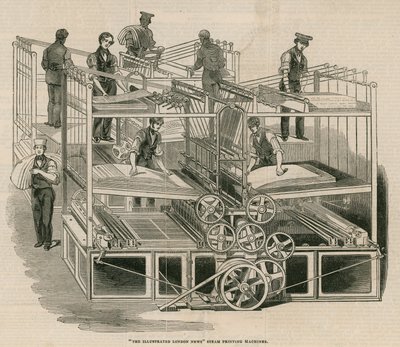 Illustrated London Newsスチーム印刷機 作： English School