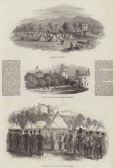 The Insurrection in Ireland（アイルランドでの暴動）」（エングレーヴィング 作： English School