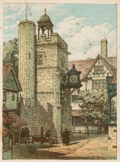 1884年、サウスケンジントンでの国際健康展：オールハロー、染色、ロンドン 作： English School