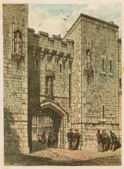 1884年、サウスケンジントンでの国際健康展：古い英語の玄関口 作： English School