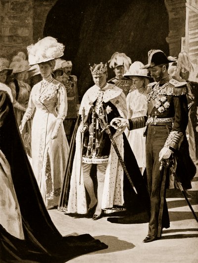 1911年のプリンスオブウェールズの叙任 作： English School