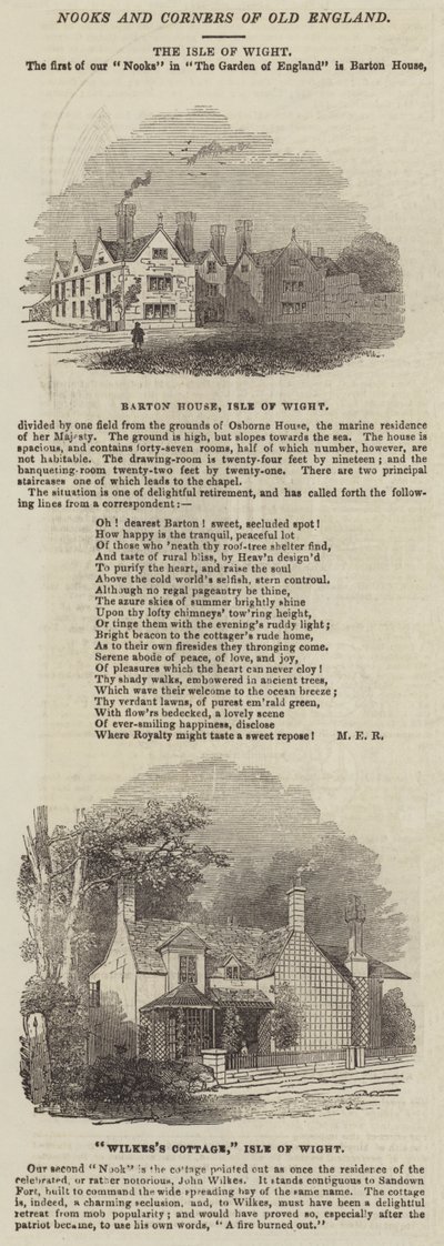 The Isle of Wight (Engraving) 作： English School