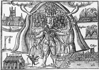 天国から隠された王国の怪物、1640〜43年頃 作： English School