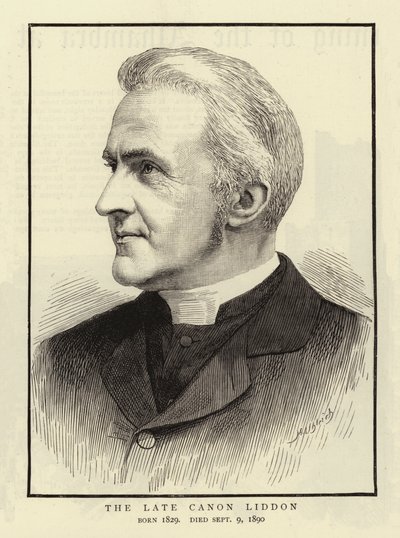 The Late Canon Liddon（彫刻 作： English School