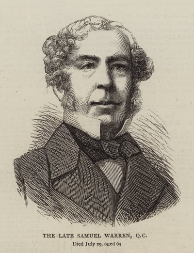 The Late Samuel Warren, QC (彫刻) 作： English School