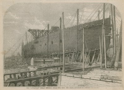 1856年5月、リバイアサン（大東）蒸気船 作： English School