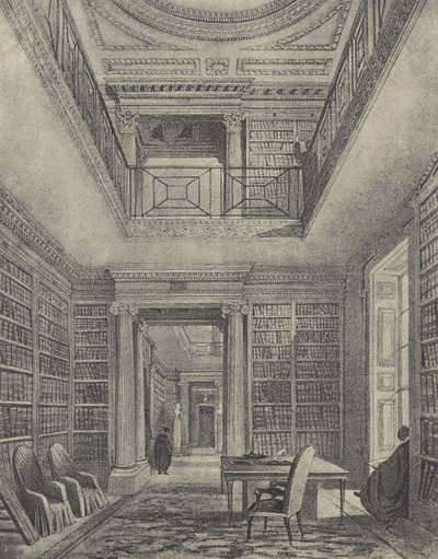 図書館、1844（グラビア） 作： English School