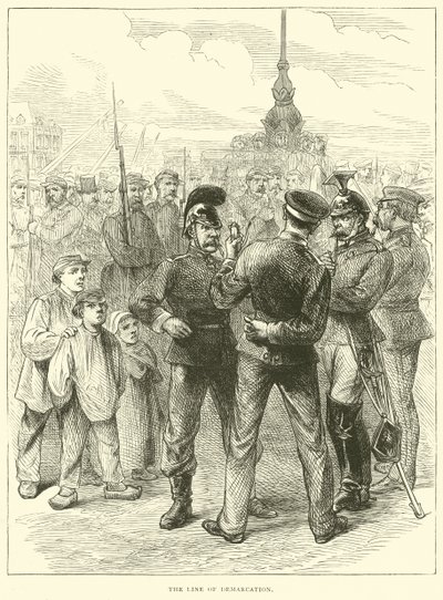 境界線、1871年3月 作： English School