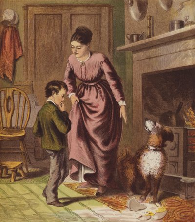 The Little Dog Trusty」（カラーリトグラフ） 作： English School