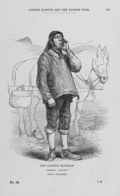 The London Dustman（彫刻 作： English School