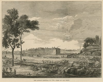 1753年のロンドン病院 作： English School