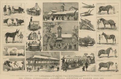 1879年7月、キルバーンでロンドン国際農業展覧会 作： English School