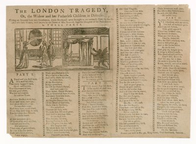 ロンドンの悲劇、または未亡人と彼女の父親のいない子供たち 作： English School