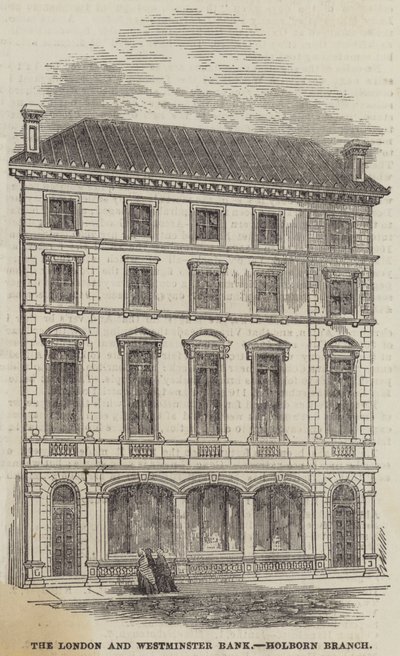 ロンドン・アンド・ウェストミンスター銀行 ホルボーン支店（彫刻作品 作： English School