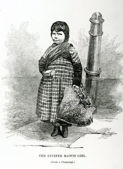 ルシファーマッチガール、1840年頃 作： English School