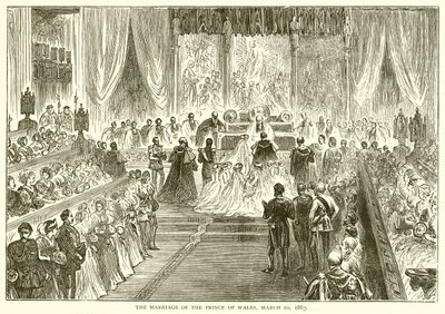 1863年3月10日のプリンスオブウェールズの結婚 作： English School