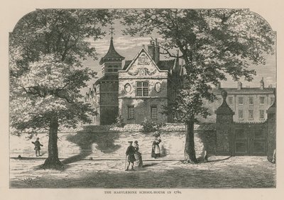 1780年のメリルボーンスクールハウス 作： English School