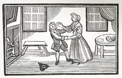 メソッドメグは、牧師の1人に彼のスコアを支払わせました。イラストは、パブのJohn Ashtonによる18世紀のChap-booksからのイラストです。 1882 作： English School