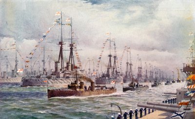 スピットヘッドでの海軍レビュー 作： English School