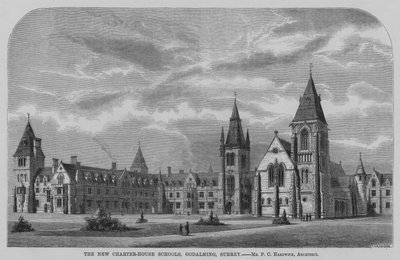 The New Charter House Schools, Godalming, Surrey (e.g. engraving) 作： English School