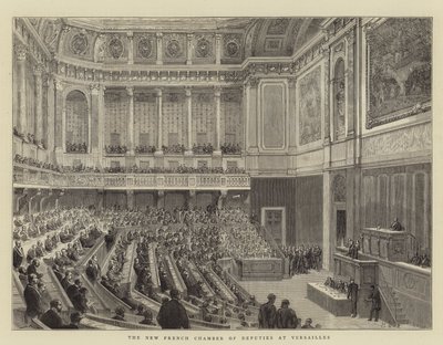 ヴェルサイユ宮殿の新フランス代議院（版画 作： English School