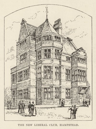 The New Liberal Club, Hampstead (e.g. The New Liberal Club, Hampstead) (彫刻) 作： English School