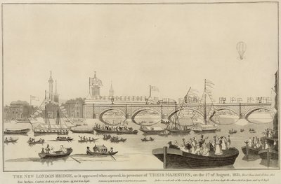 新しいロンドン橋、1831年8月1日 作： English School