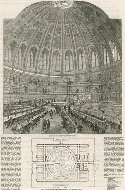 大英博物館の新しい読書室 作： English School