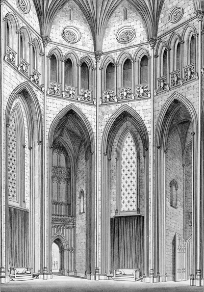 ジョンブリットンによる1823年のフォントヒル修道院のグラフィックと文学のイラストからの南東からのオクタゴン 作： English School