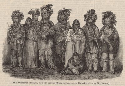 オジベウェイインディアン、現在ロンドン 作： English School