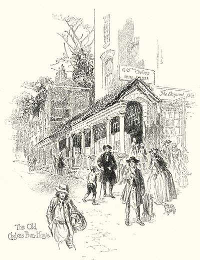 The Old Chelsea Bun-House（リトグラフ 作： English School