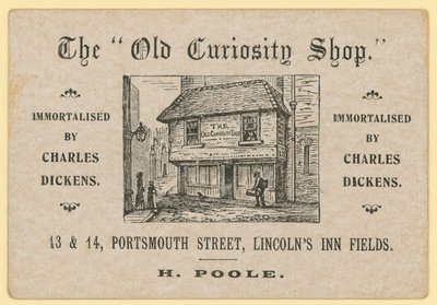 The Old Curiosity Shop、Portsmouth Street、Lincolns Inn Fields、London;プール古紙販売店 作： English School