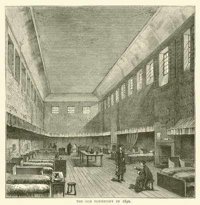 1840年の旧ドミトリー(彫刻) 作： English School